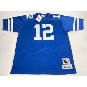 Mitchell & Ness 1975 Roger Staubach Dallas Cowboys Jersey Adult Sz 52 XLBlue NWT